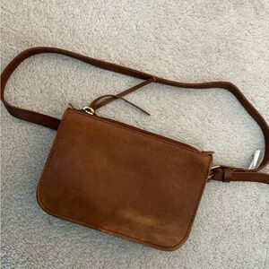 Madewell Classic Brown Leather Belt Bag